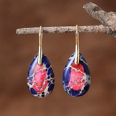 Stars In The Night Jasper Drop Earrings-Your Soul Place